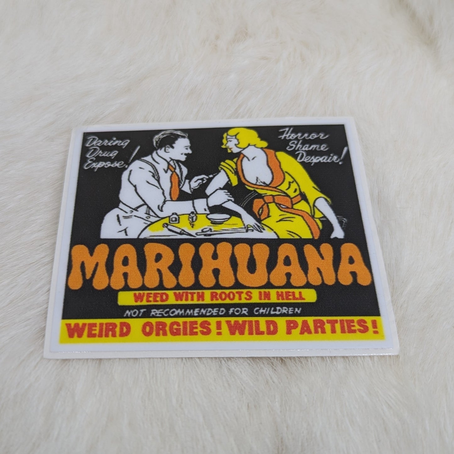 Marijuana sticker 3 inch