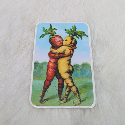 Romantic Carrots Sticker