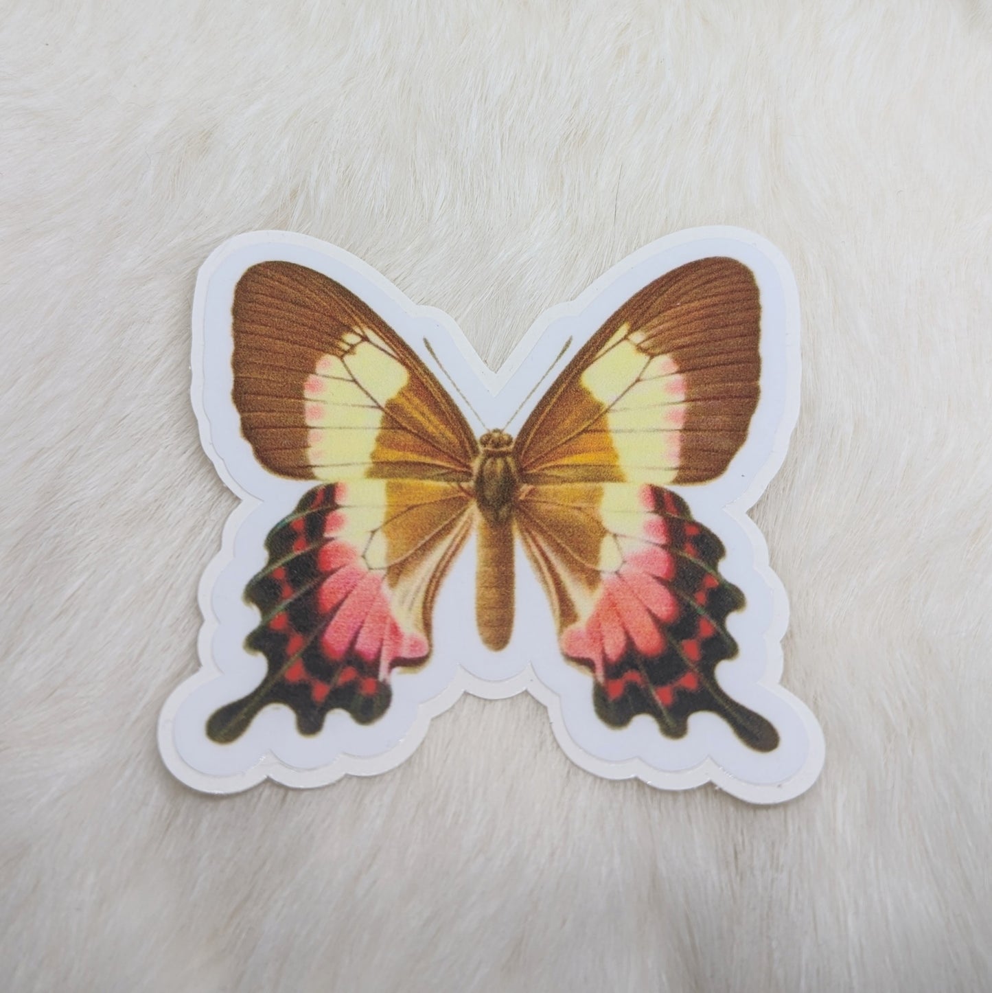 Pink Butterfly Sticker