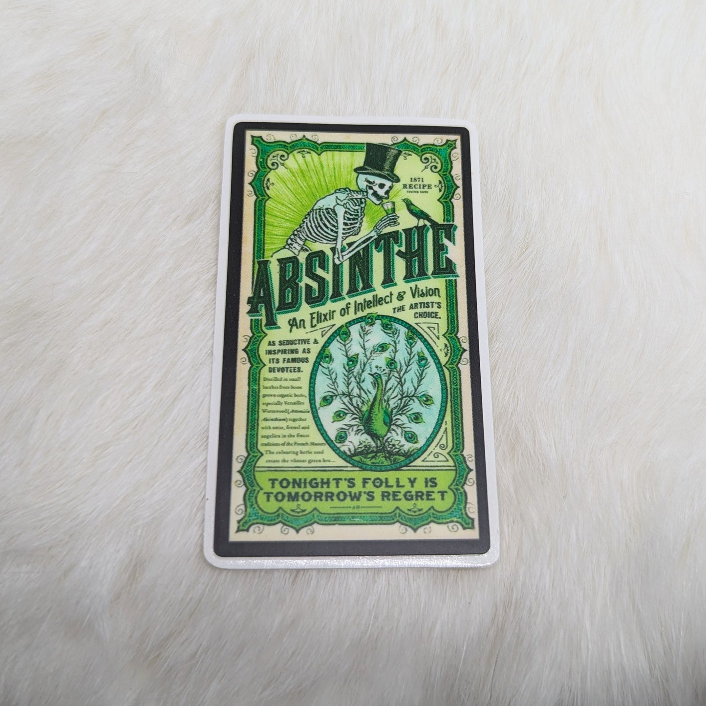 Absinthe Skeleton Sticker