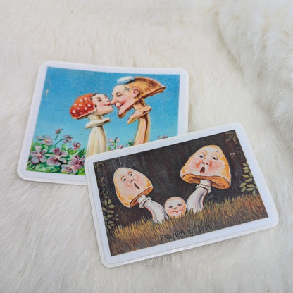 Romantic Mushroom and Mushroom Baby Stickers