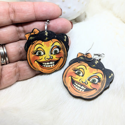 Smiley Pumpkin Earrings