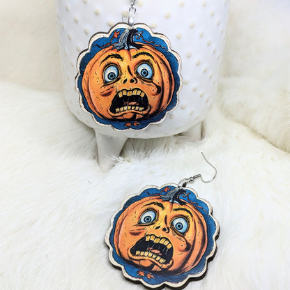 Scaredy Pumpkin Earrings