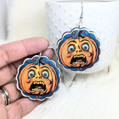 Scaredy Pumpkin Earrings