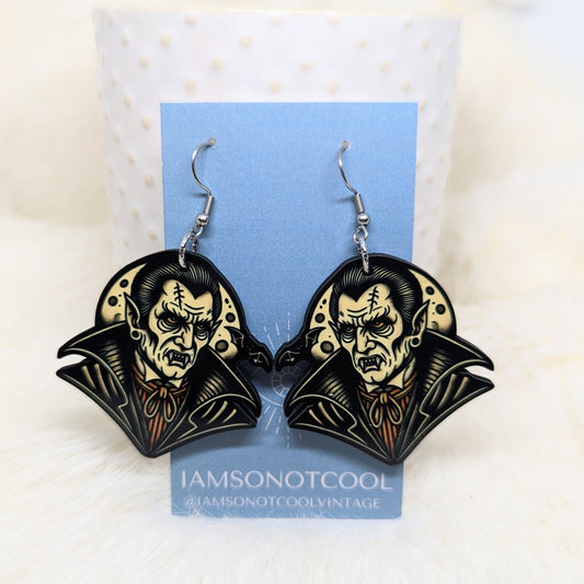 Dracula Earrings Double Sided